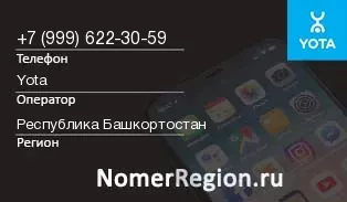 Кто звонил с 9996223059 - регион и оператор